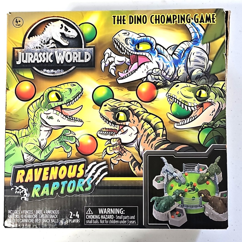 Jurassic World Ravenous Raptors Dinosaur Complete Game Kids Ages 4+ T01453